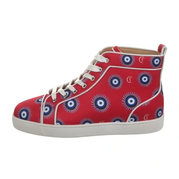 Christian Louboutin High Top Printed Sneakers - Picture 3 of 5